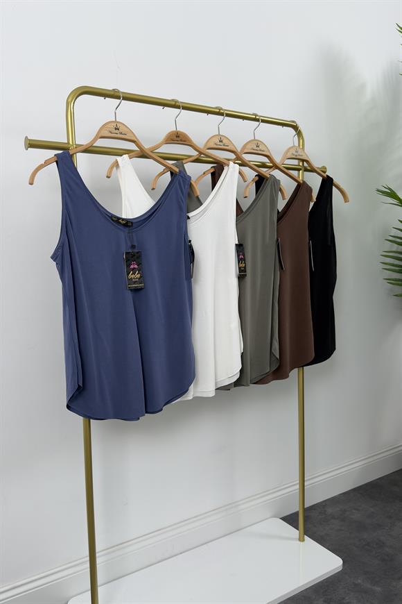 Bebe Marka Lüx Kalite Modal Kumaş Atlet Siyah