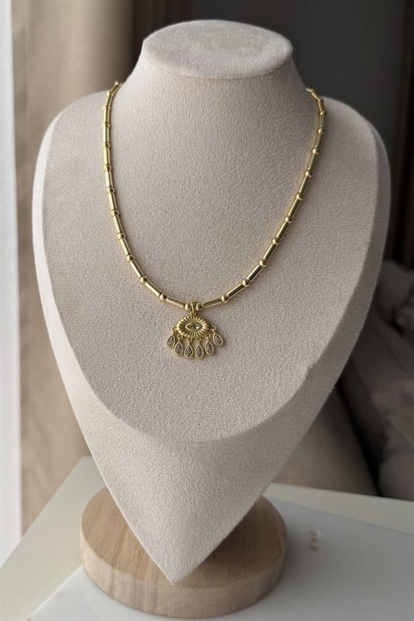 Damla Taş Sallantılı Göz Kolye