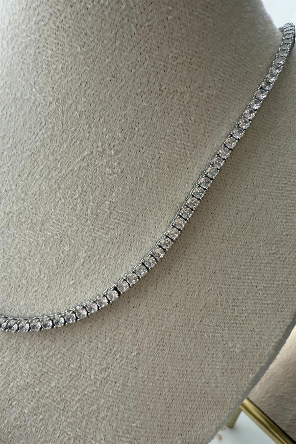 Döküm Dönmeyen Su Yolu Kolye.   3mm
