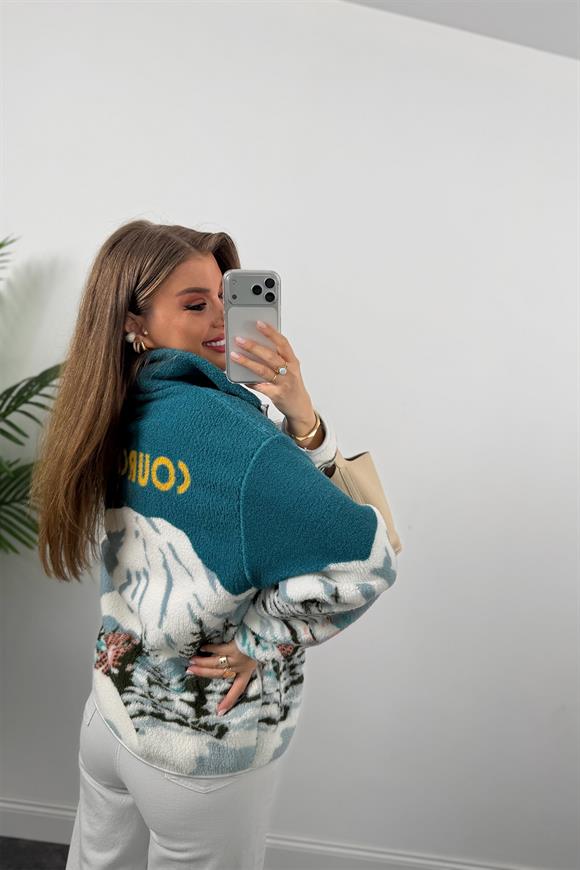Dön Oysh Model Sırtı Yazılı Polar Sweat