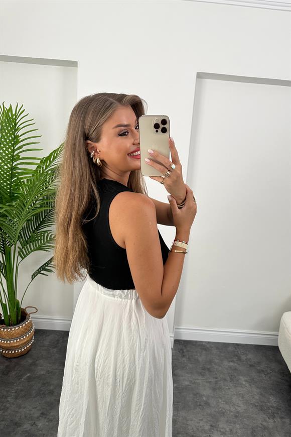 Elit Triko 3 Düğmeli Kısa Yelek Siyah