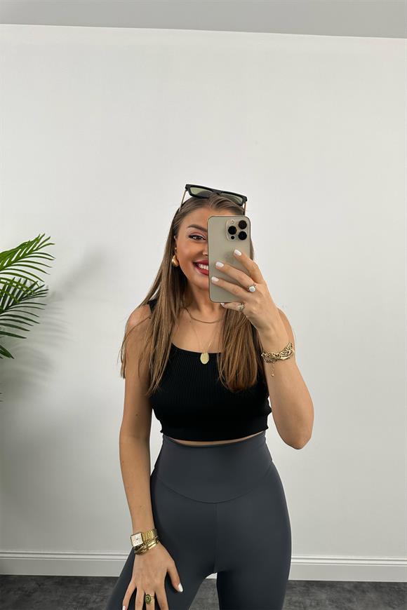 Fit Love Oysh Model İçi Şardonlu Toparlayıcı Tayt Antrasit