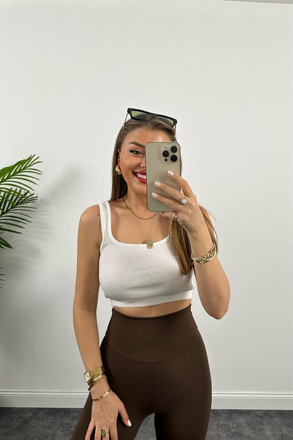 Fit Love Oysh Model İçi Şardonlu Toparlayıcı Tayt Kahve