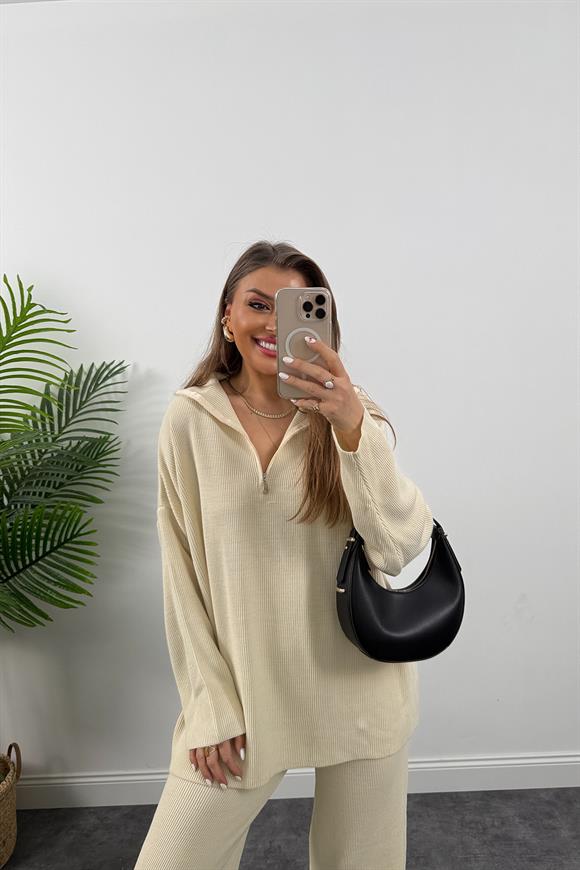 Fitilli Salaş Triko Takım Taş