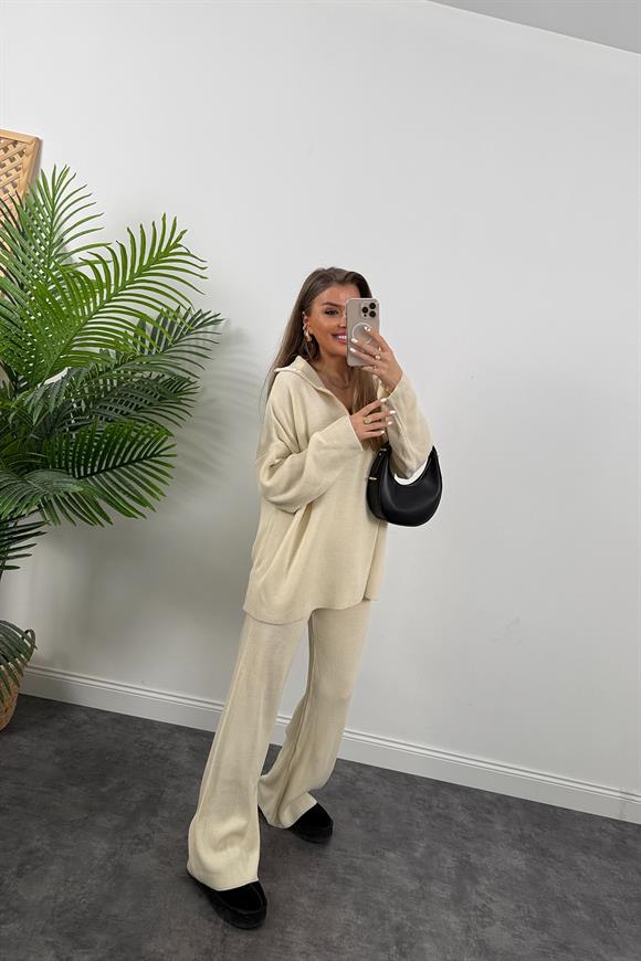 Fitilli Salaş Triko Takım Taş