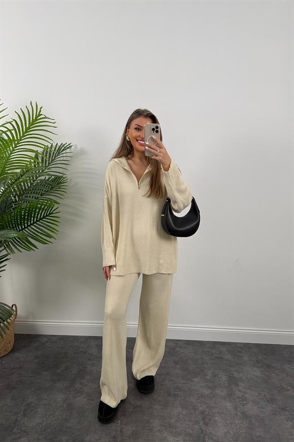 Fitilli Salaş Triko Takım Taş