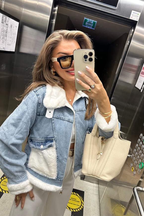 Lüx Kalite İpek Kürklü Premium Jean Mont