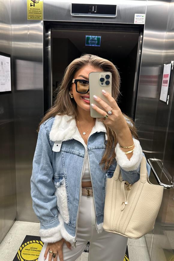 Lüx Kalite İpek Kürklü Premium Jean Mont