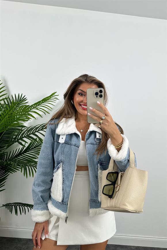 Lüx Kalite İpek Kürklü Premium Jean Mont