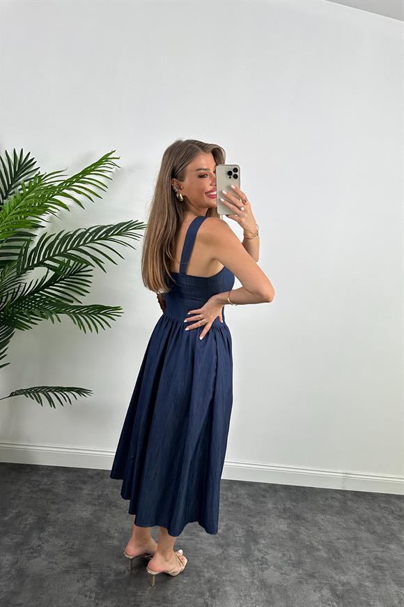 Lüx Kalite İpek Tensel Prenses Model Jean Elbise