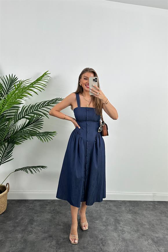 Lüx Kalite İpek Tensel Prenses Model Jean Elbise