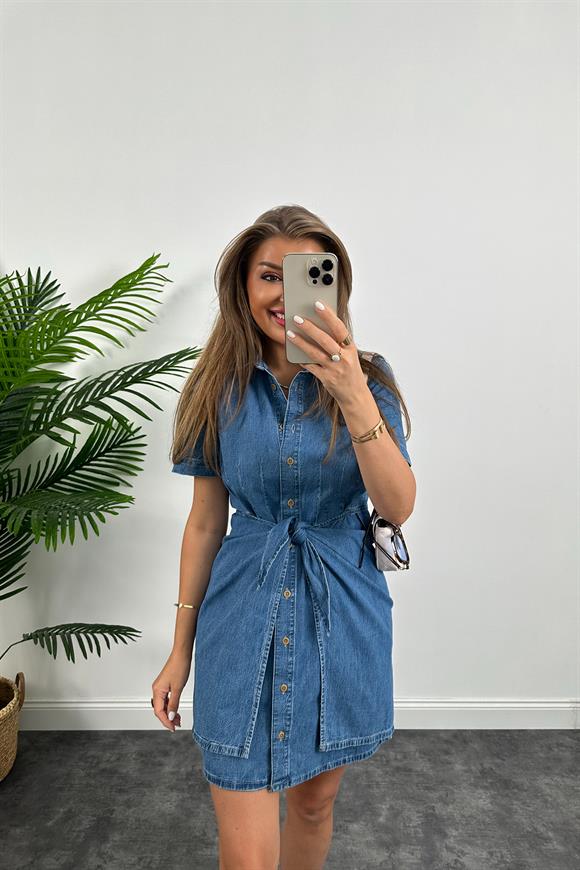 Lüx Kalite İthal Tasarım Jean Elbise