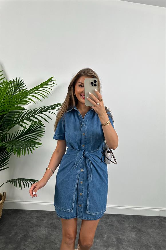 Lüx Kalite İthal Tasarım Jean Elbise