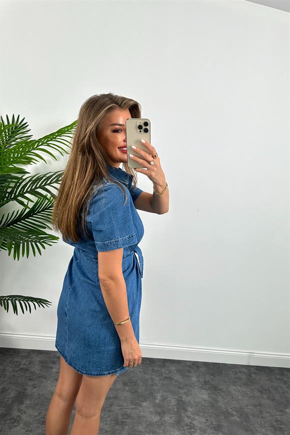 Lüx Kalite İthal Tasarım Jean Elbise