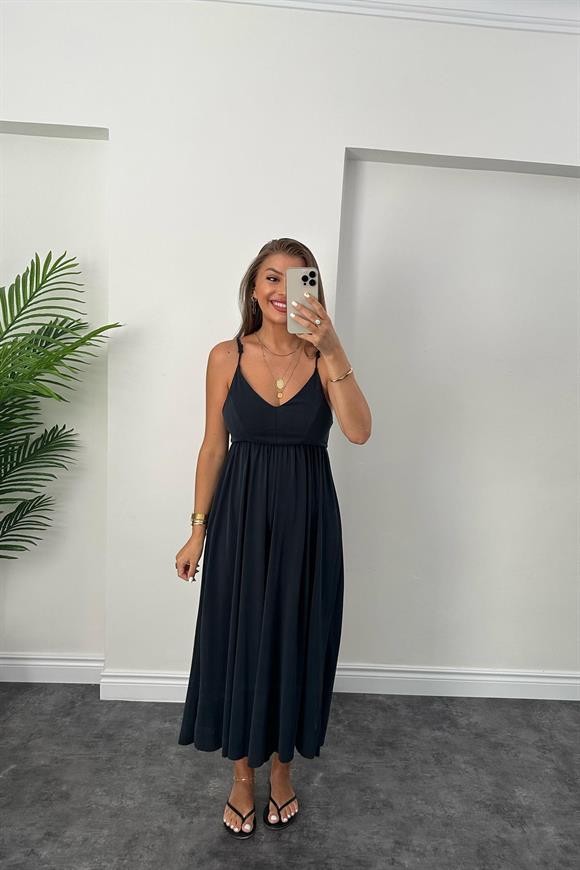 Lüx Kalite Oysh Kumaş Sırt Dekolteli Tasarım Tulum 