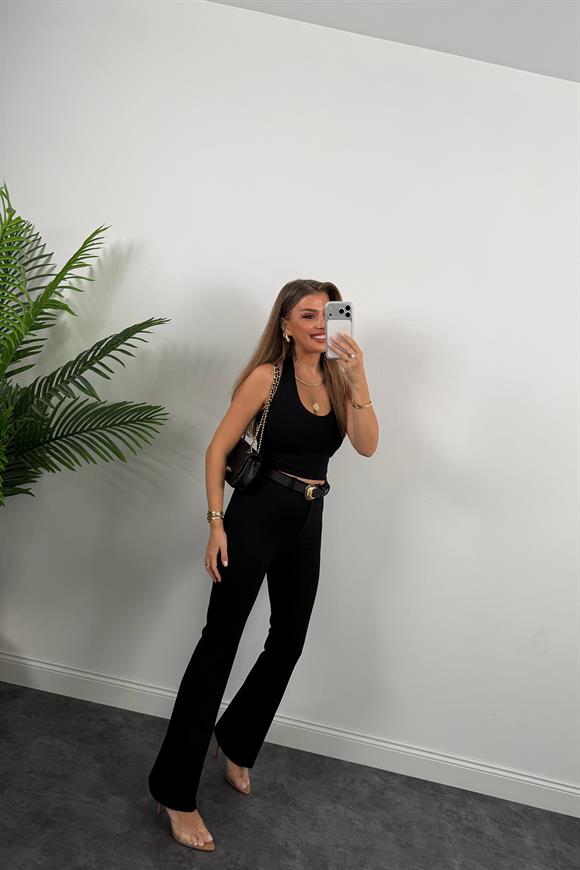 Lüx Kalite Özel Kumaş Kemerli Çelik Pantolon