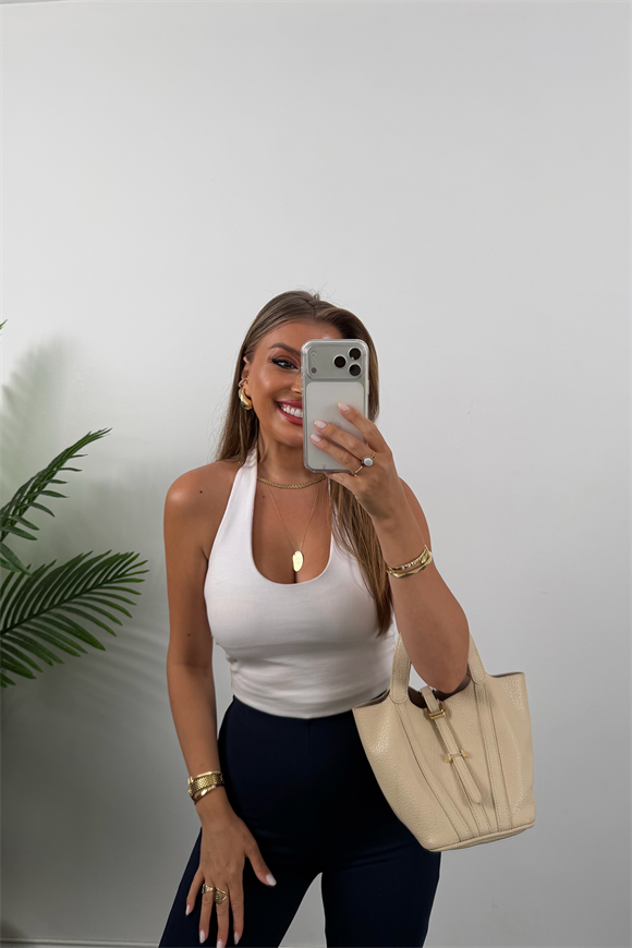 Lüx Kalite Paçası Düğmeli Çelik İspanyol Tayt Pantolon Lacivert 