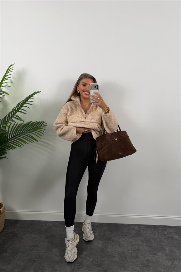 Lüx Kalite Toparlayıcı Parlak Disko Tayt Siyah