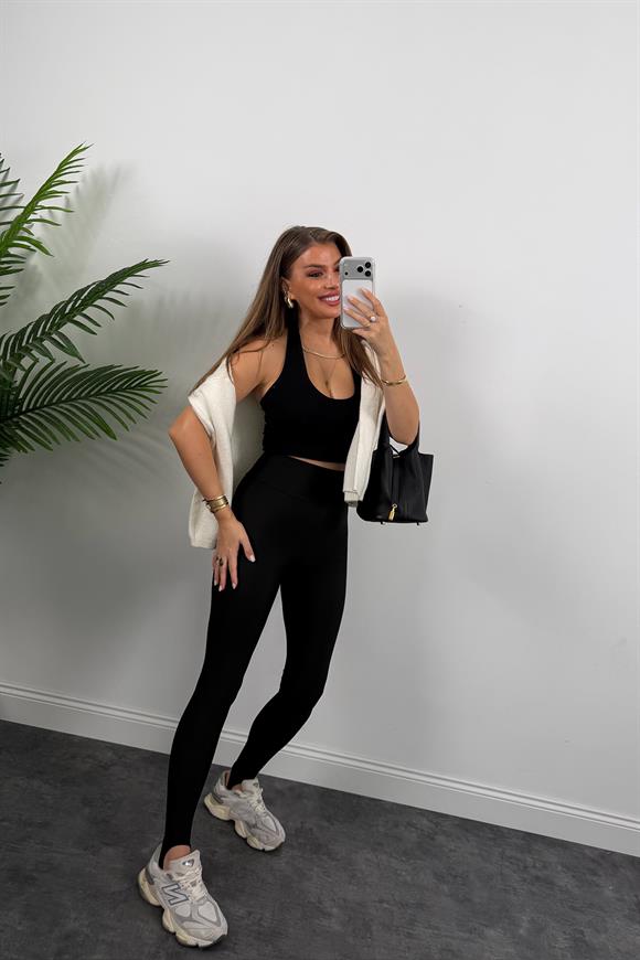 Lüx Kalite Topuktan Geçmeli Toparlayıcı Füzo Tayt Acı Kahve