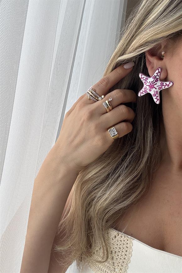 Marka Model  Deniz Yıldızı Küpe (Pembe)