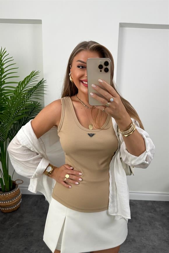 Marka Model Likralı Tam Boy Kaşkorse Atlet Taş