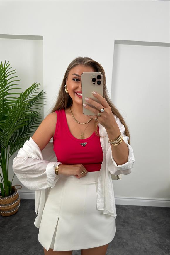 Marka Model Likralı Tam Boy Kaşkorse Atlet Fuşya