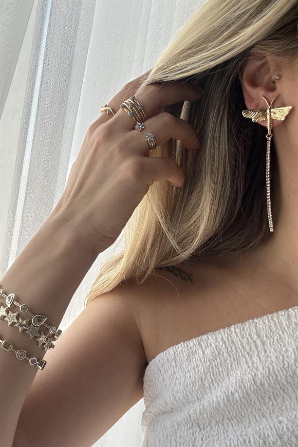 Marka Model Su Yolu Sallantılı Yusufçuk Küpe