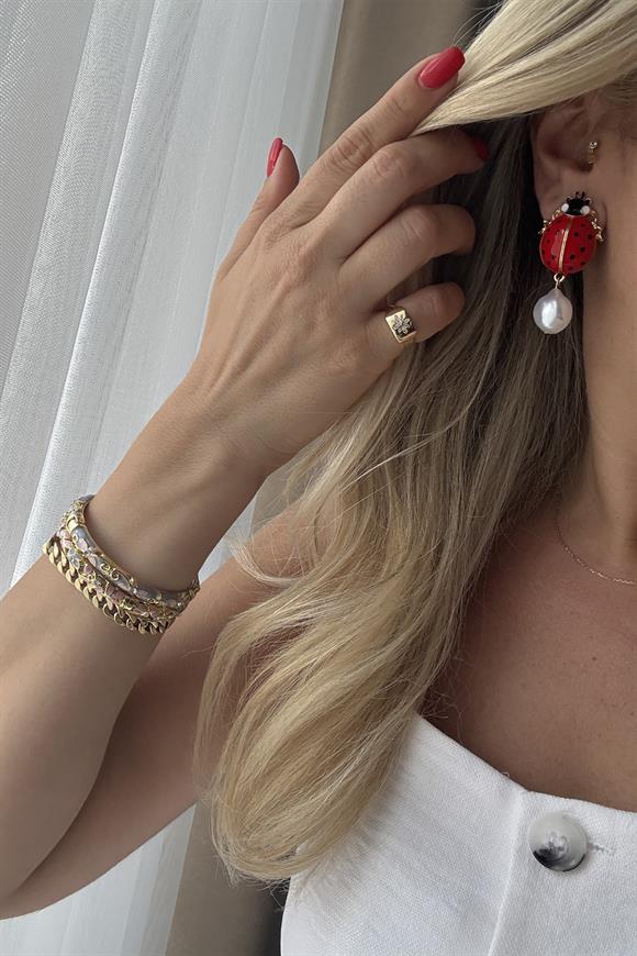 Marka Model Uğur Böceği Küpe