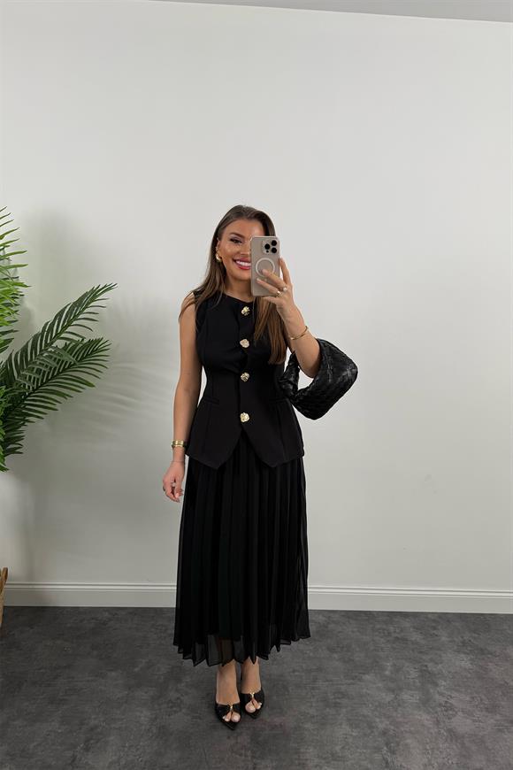 Marka Model Yelek Etek Birleşik Tasarım Elbise