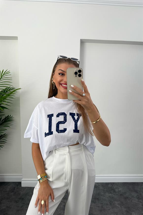 Marka Model YSL yazılı Lüx Kalite Basic Pamuklu Tshirt