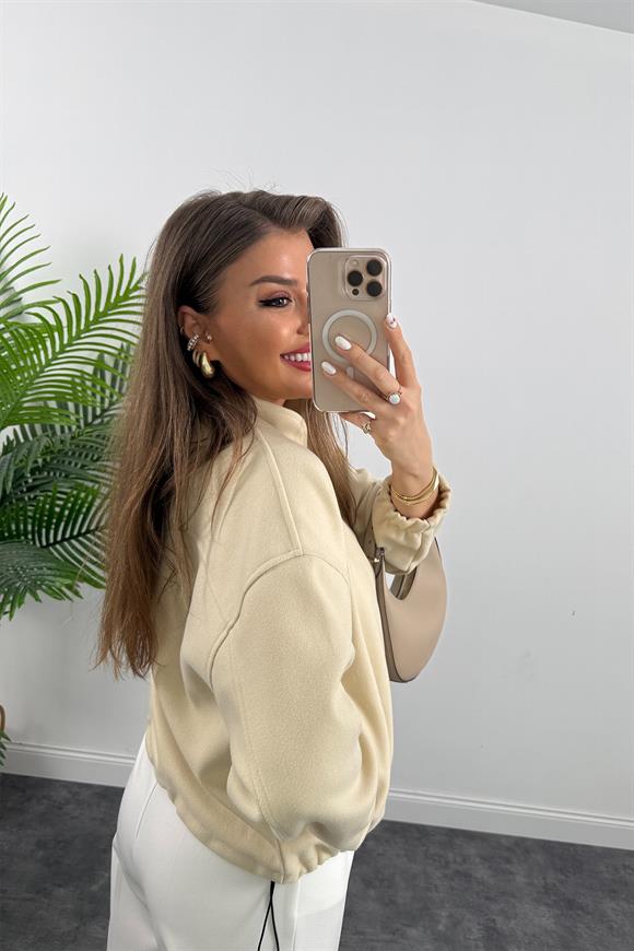 Massi Model 1. Sınıf Kalite Dik Yaka Kaşe Bomber Ceket Taş