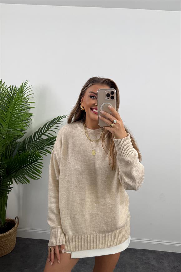 Massi Model Bisiklet Yaka Basic Yumoş Kazak Taş