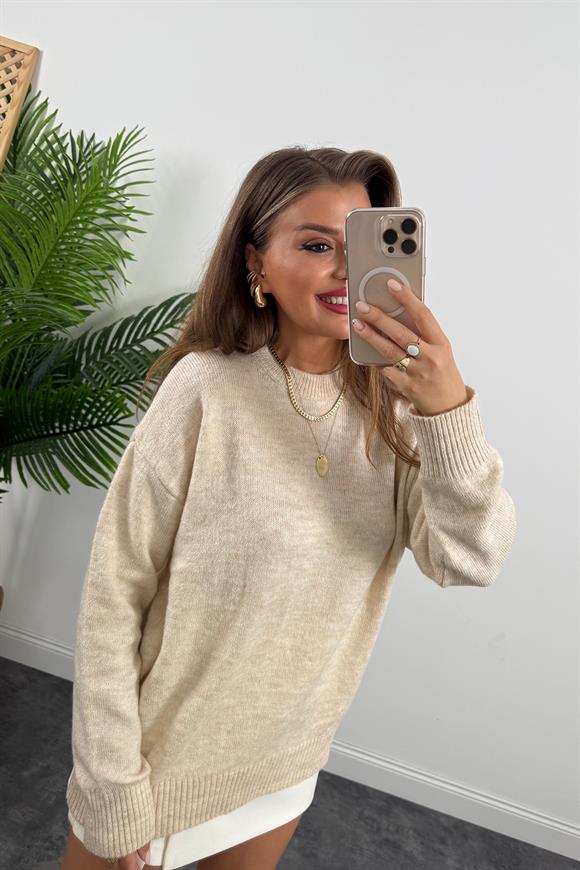 Massi Model Bisiklet Yaka Basic Yumoş Kazak Taş