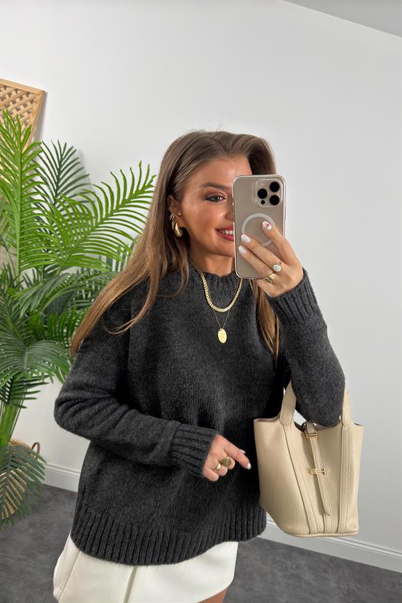 Massi Model Puffy Yumoş Basic Salaş Kazak Antrasit