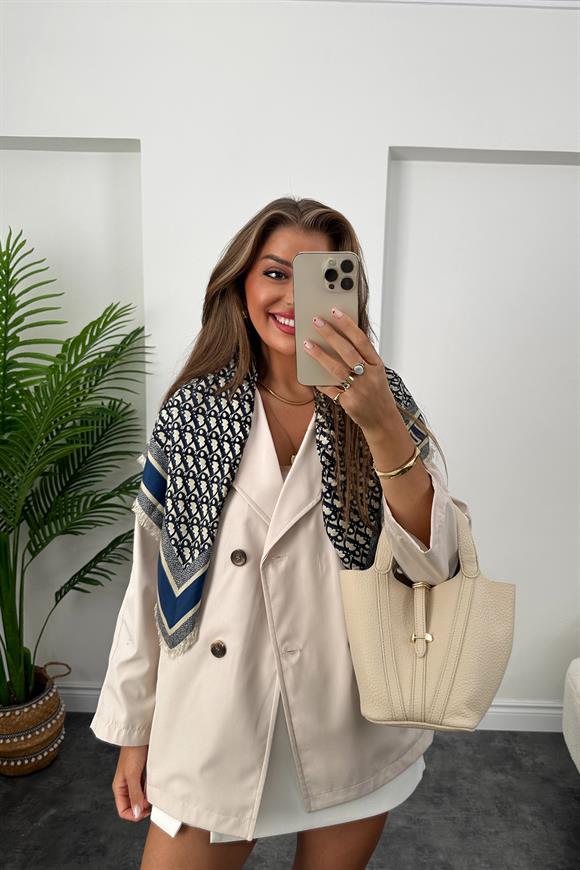 Massi model 1. Sınıf Kalite Orta Boy Klasik Trençkot Taş