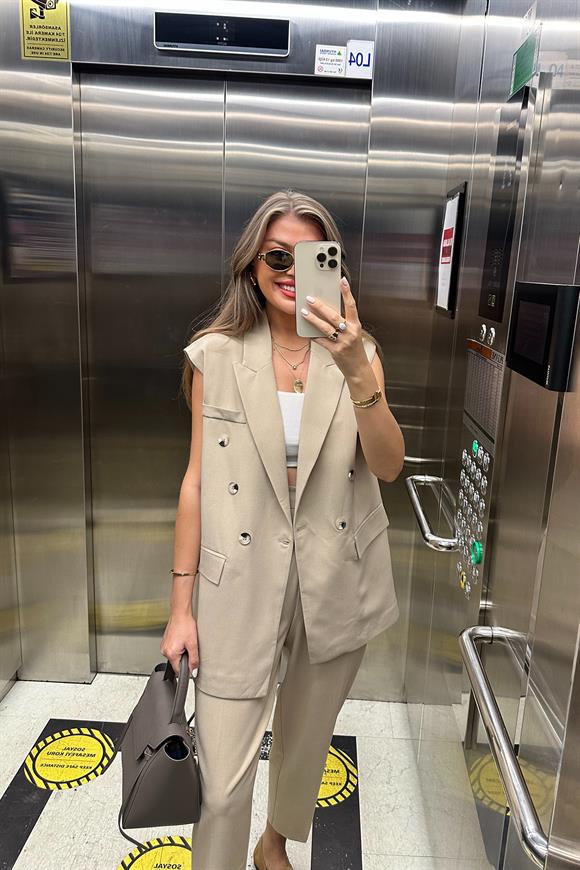 Massi Model Naturel Kumaş Lüx Takım Elbise