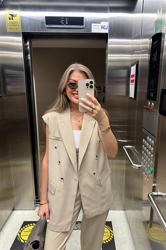 Massi Model Naturel Kumaş Lüx Takım Elbise