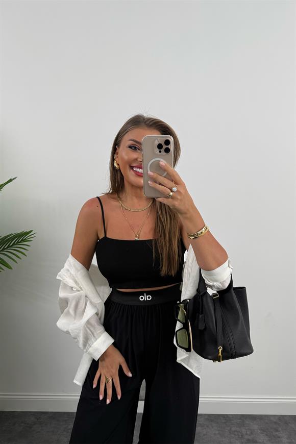 OLA Beli Lastikli Paraşüt Palazzo Pantolon