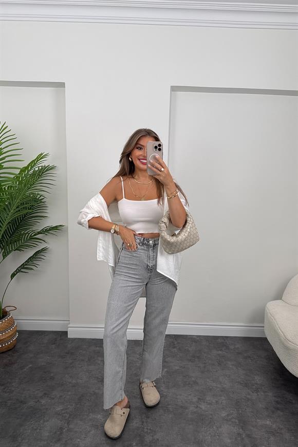 Orjianal Marka Kesik Paça Bf Jean