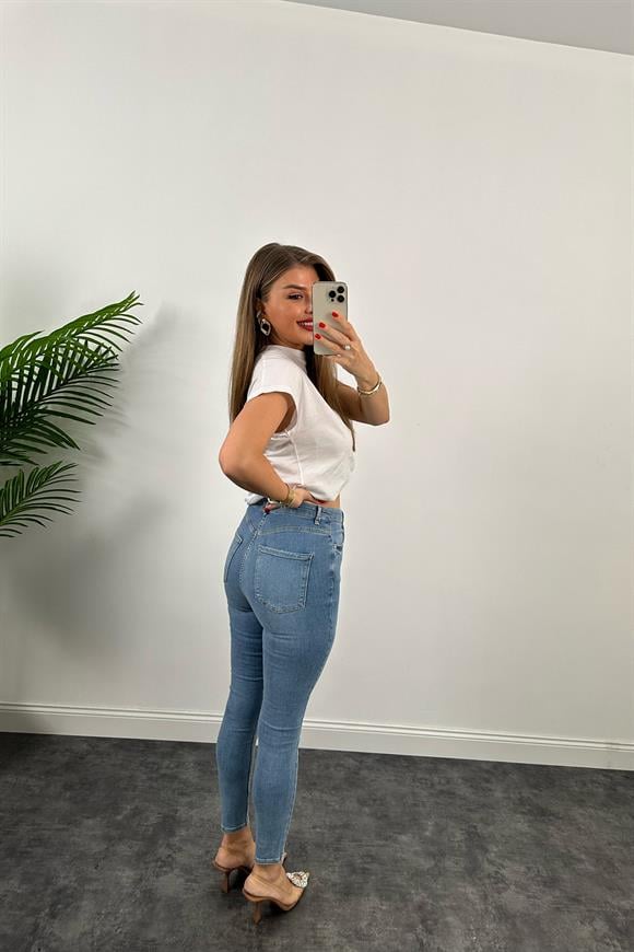 Orjinal Marka Gina Likralı Toparlayıcı Skinny Jean
