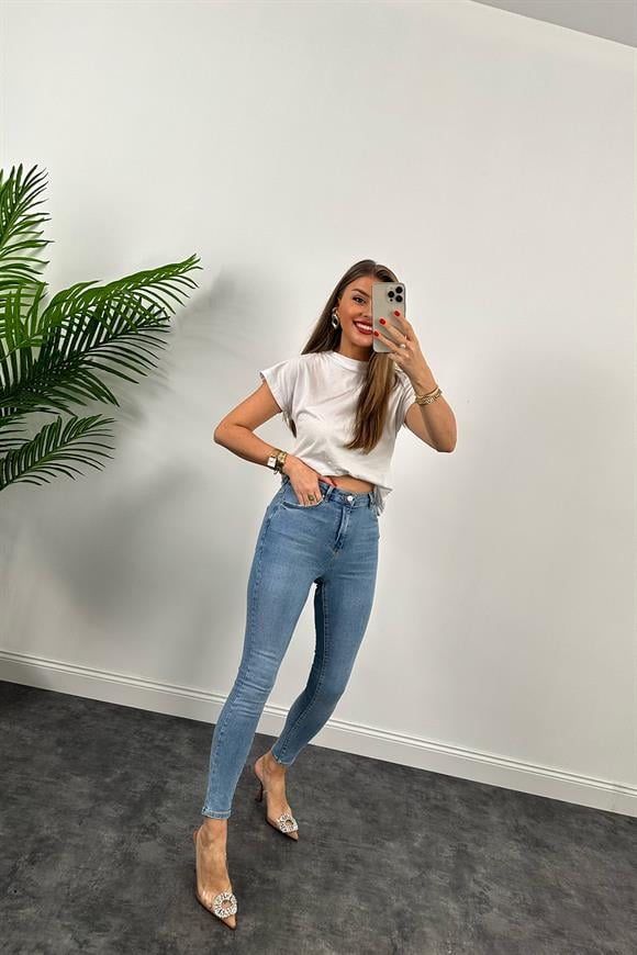 Orjinal Marka Gina Likralı Toparlayıcı Skinny Jean