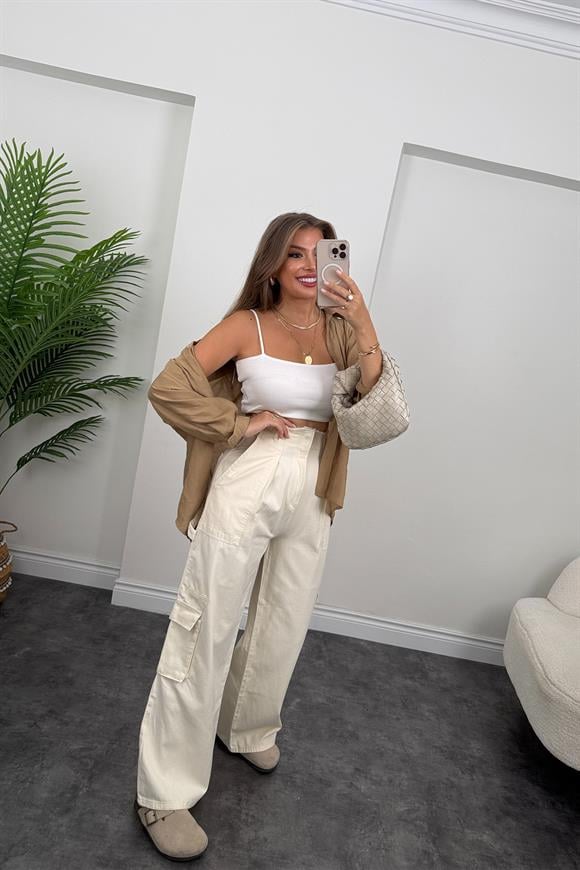 Orjinal Marka Kargo Cepli Palazzo Jean