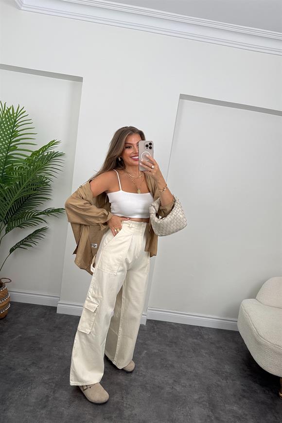 Orjinal Marka Kargo Cepli Palazzo Jean