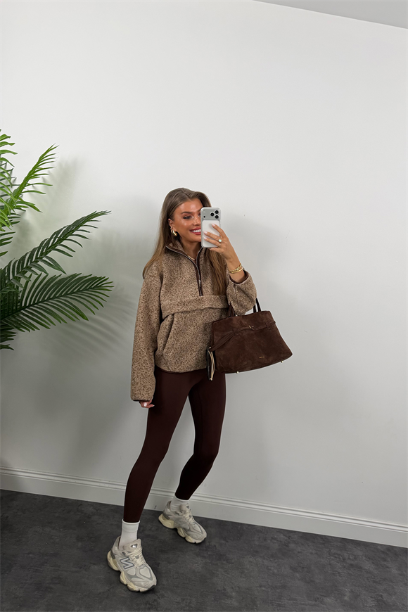 Oysh Model Basic Polar Sweat Kahve