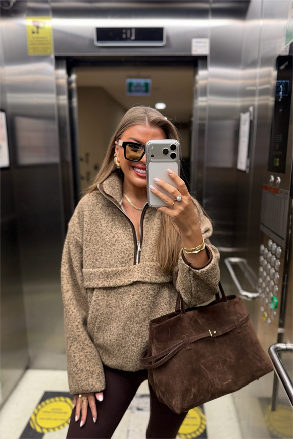 Oysh Model Basic Polar Sweat Kahve