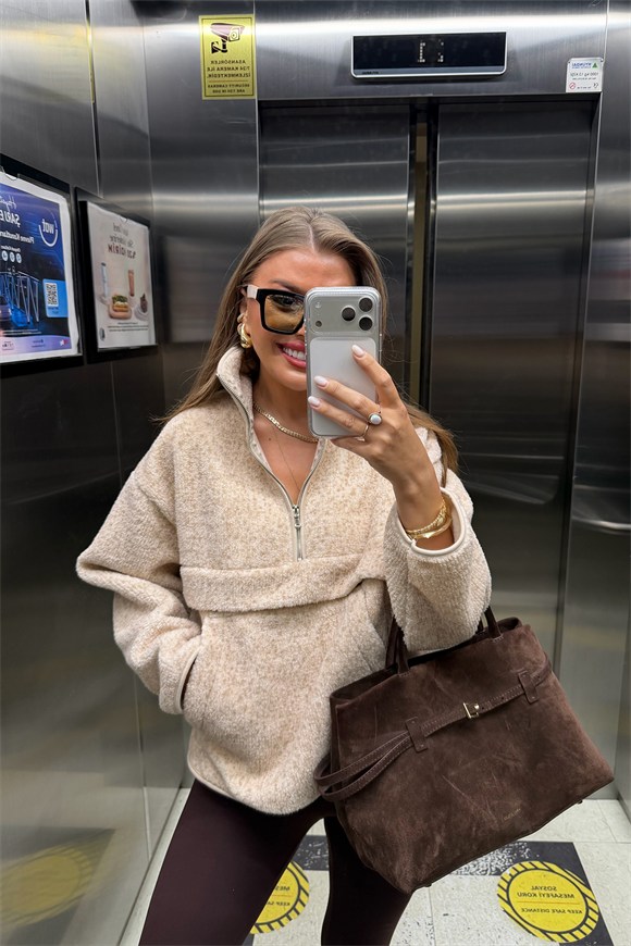 Oysh Model Basic Polar Sweat Taş