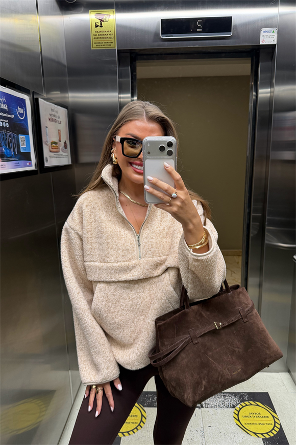 Oysh Model Basic Polar Sweat Taş