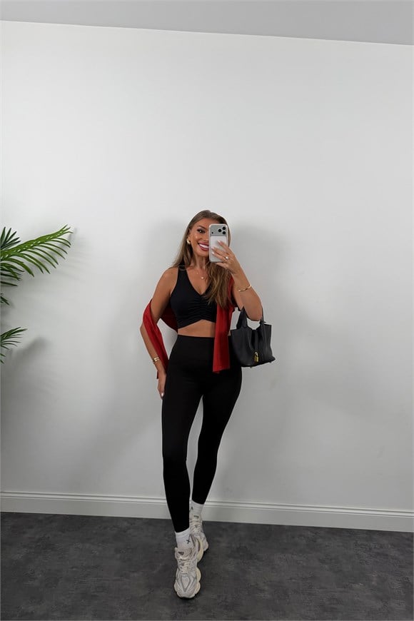 Oysh Model Lüx Kalite Soft Touch Tayt Siyah 