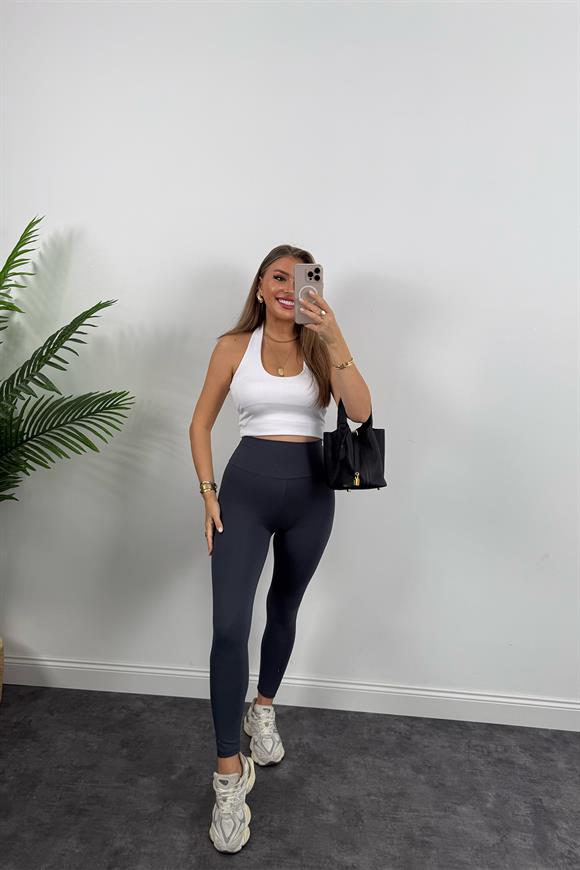 Oysh Model Lüx Kalite Soft Touch Tayt Antrasit