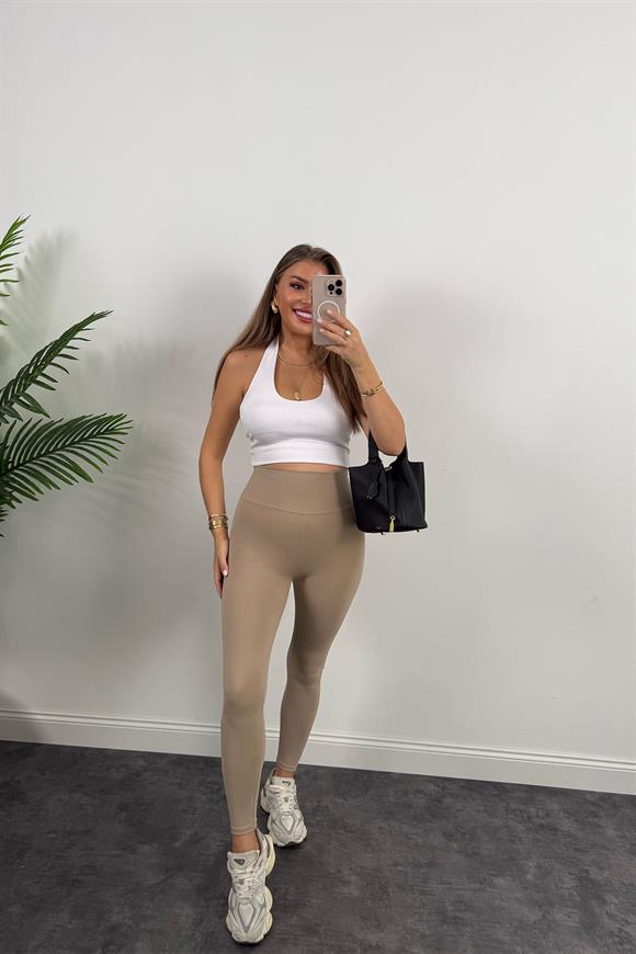 Oysh Model Lüx Kalite Soft Touch Tayt Bej